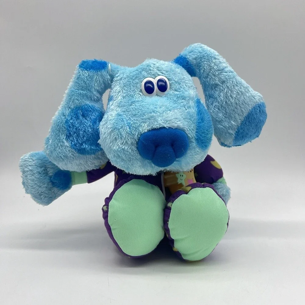 Blues Clues Fisher Price Bedtime Blue Talking Singing Glowing Plush Dog 04' Read